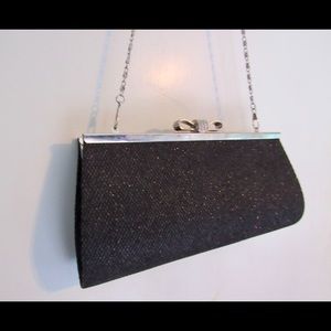 Black Sparkly Hand Bag